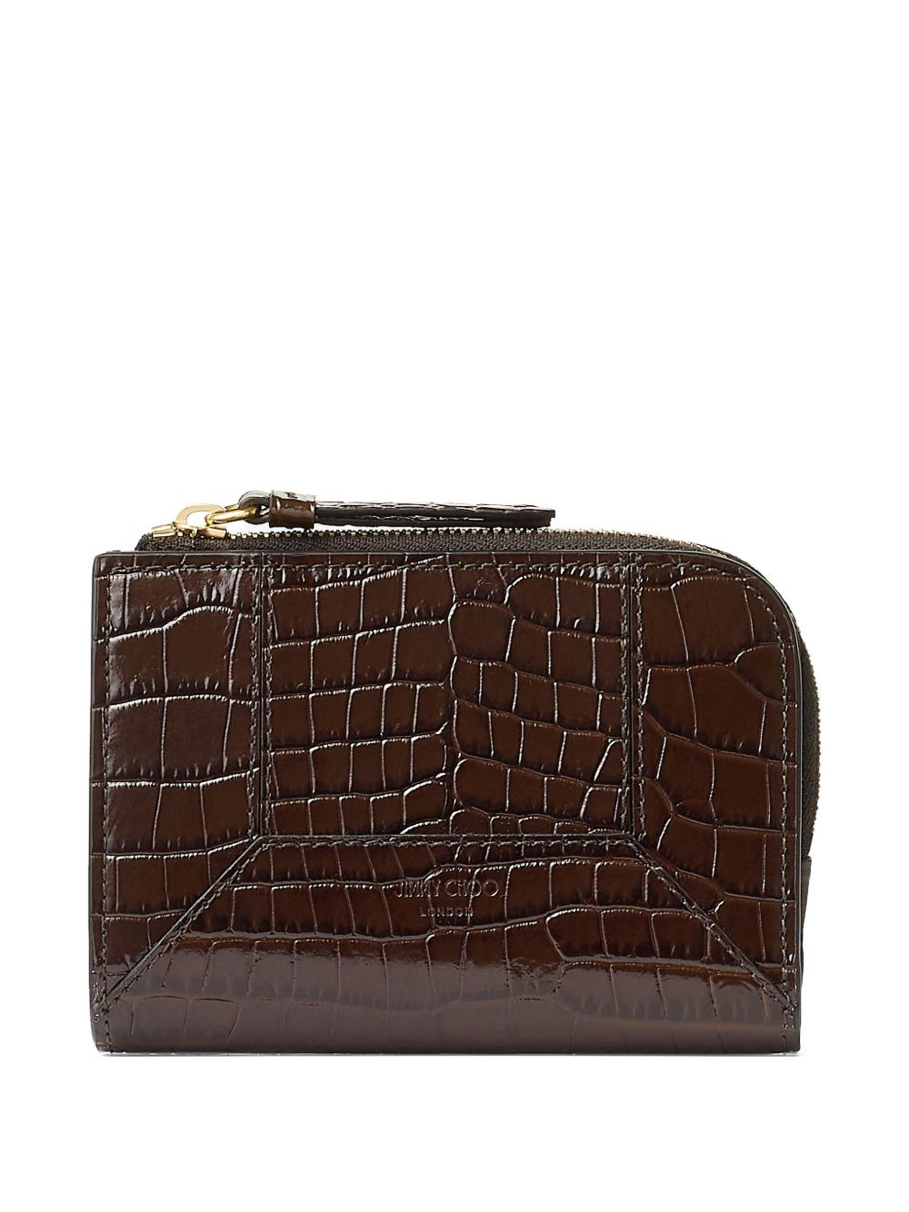 crocodile-effect zip wallet - 4