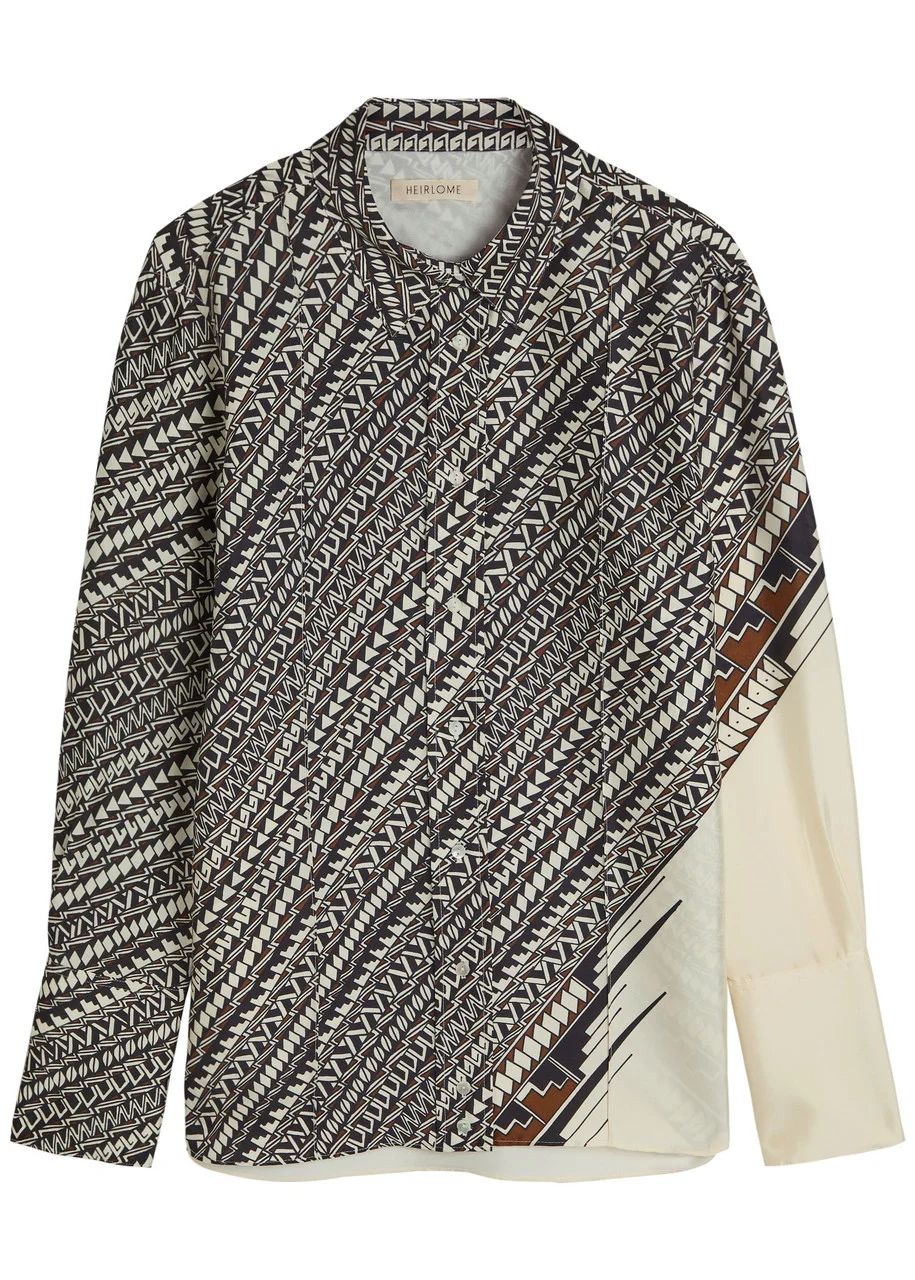 Heirlome X Alex Jurado Printed Silk Shirt - 1