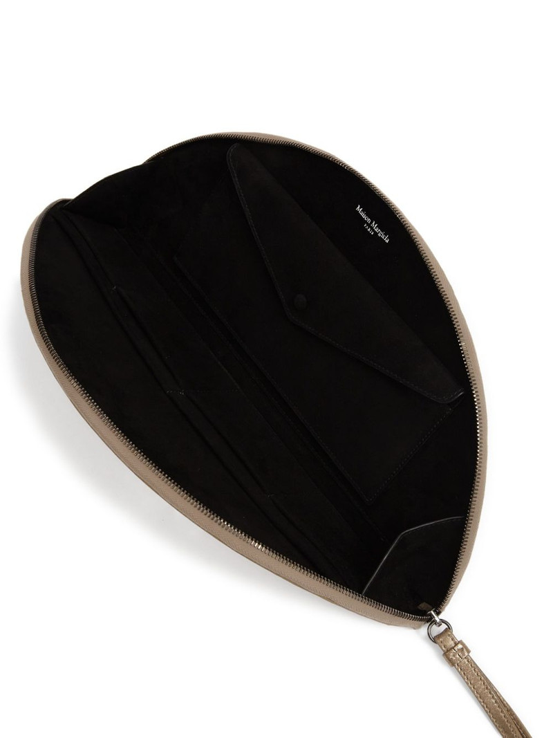 Halfmoon metallic clutch bag 4