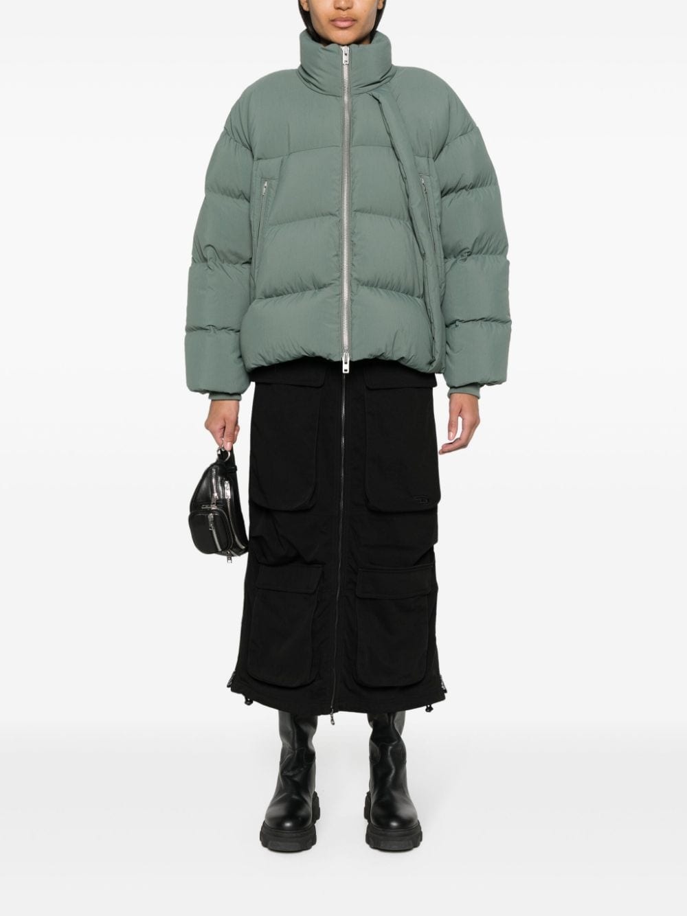 x Y-3 asymmetric puffer jacket - 2