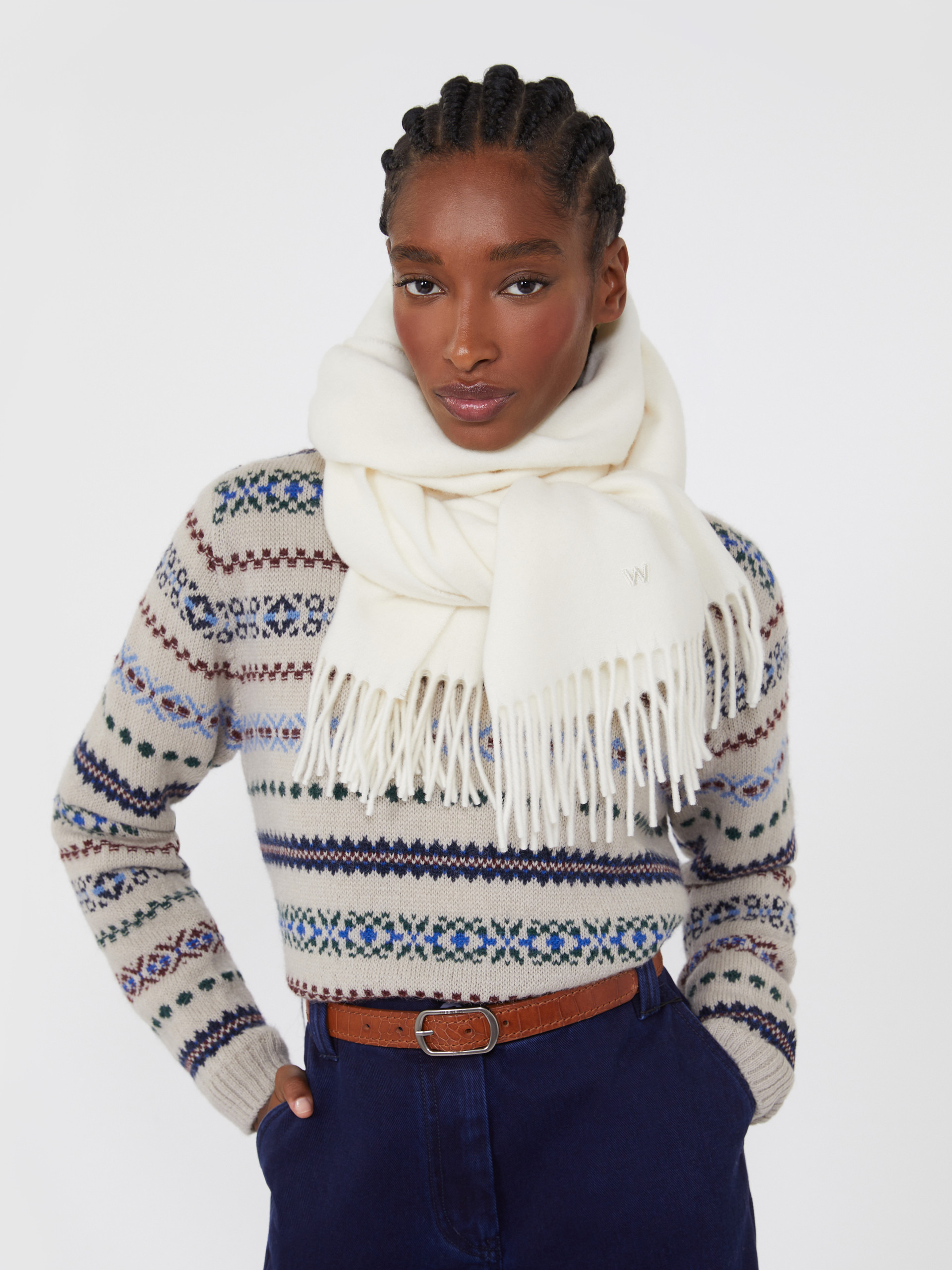 SCOGLIO Wool stole - 4