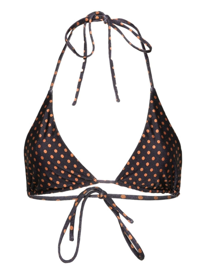 Lattea polka-dot bikini top 1