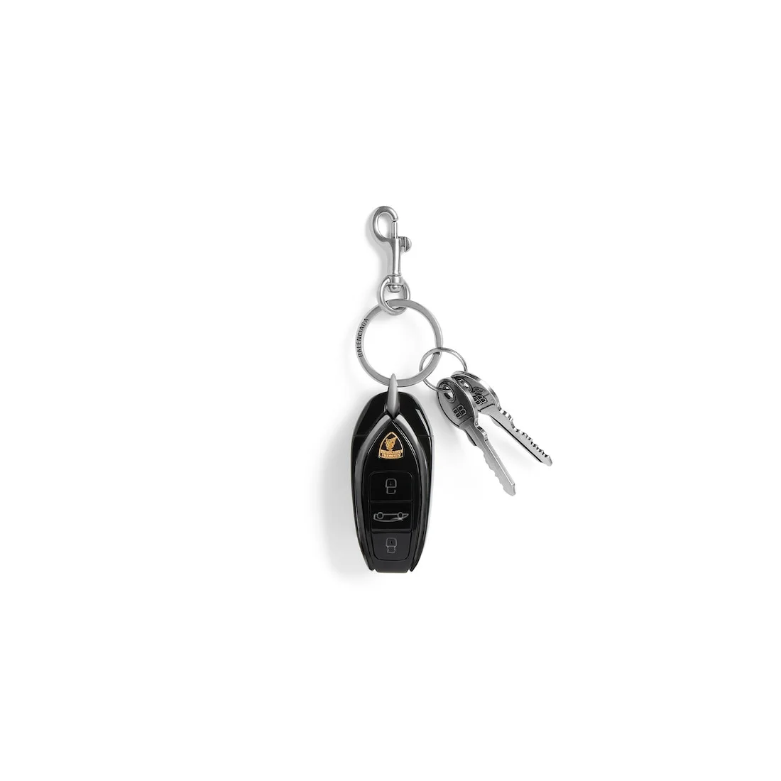 Men's Balenciaga | Automobili Lamborghini Car Key Charm in Silver/black - 1