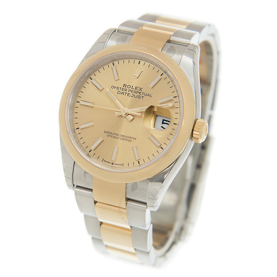 Pre-owned Rolex Datejust Champagne Dial Men's Watch 126203CSO - 3