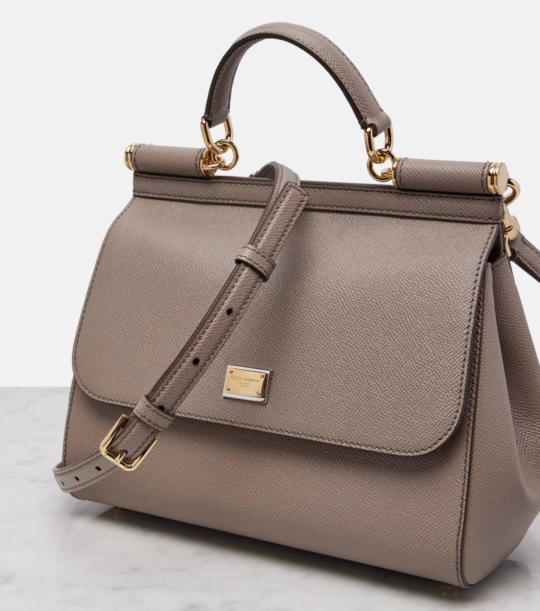 Sicily Medium leather shoulder bag - 6