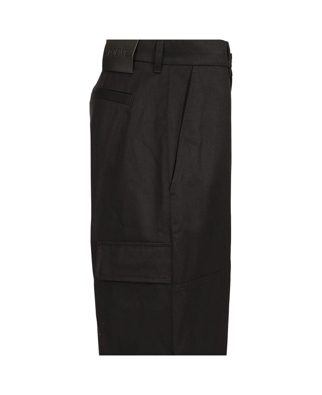 Wide Leg Cargo Trousers - 3