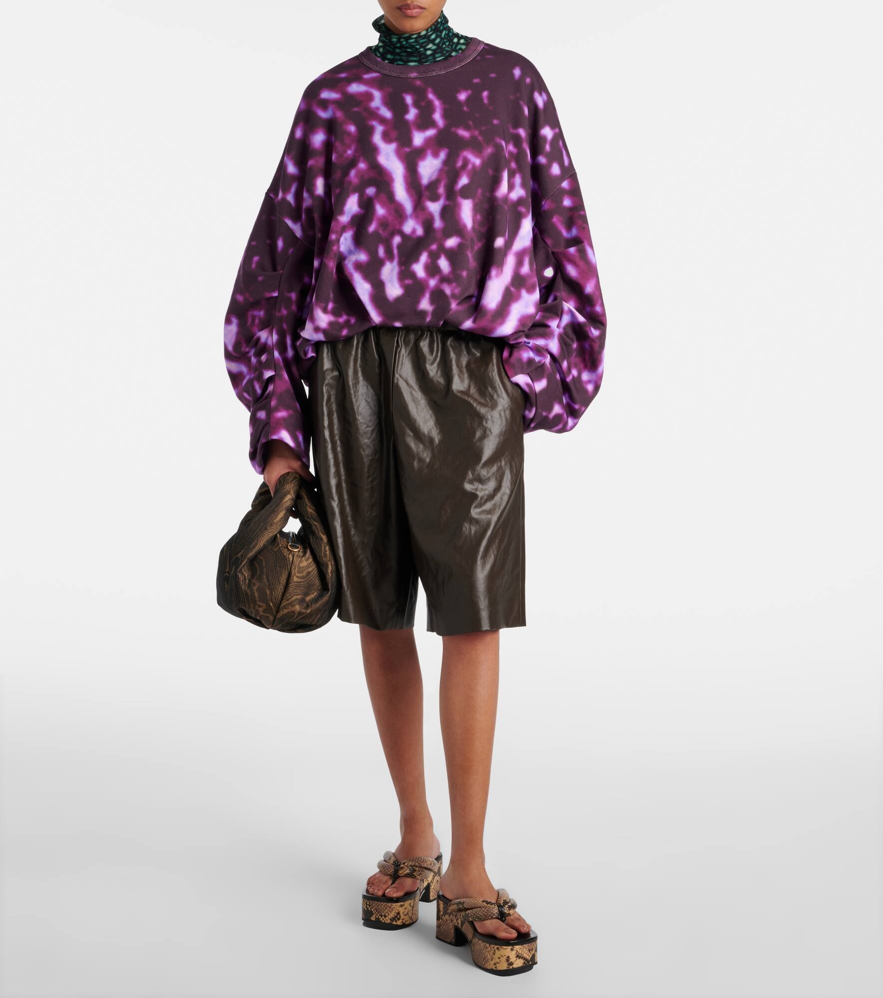 Satin Bermuda shorts - 2