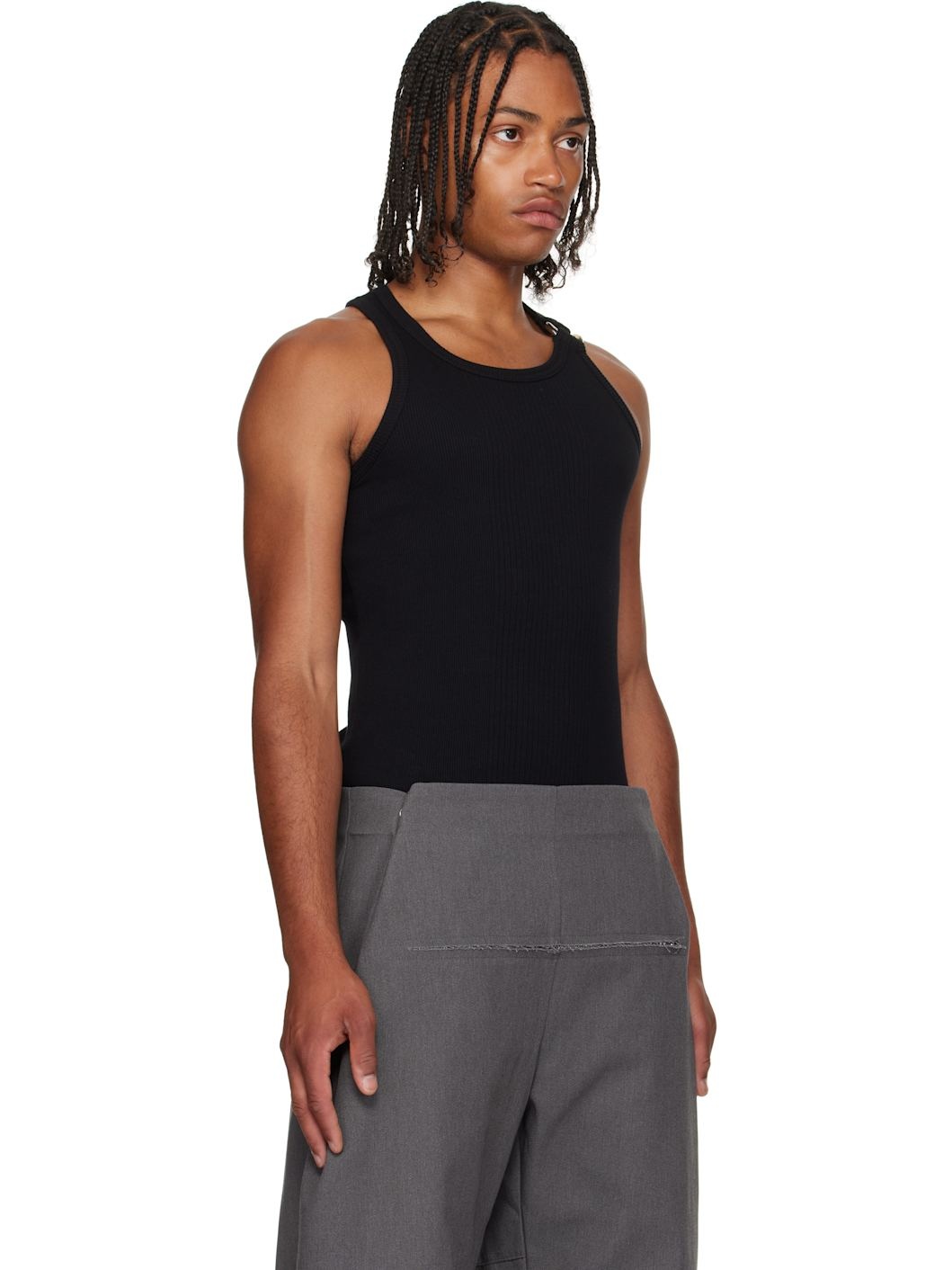 Black 'The Piercing' Tank Top - 2