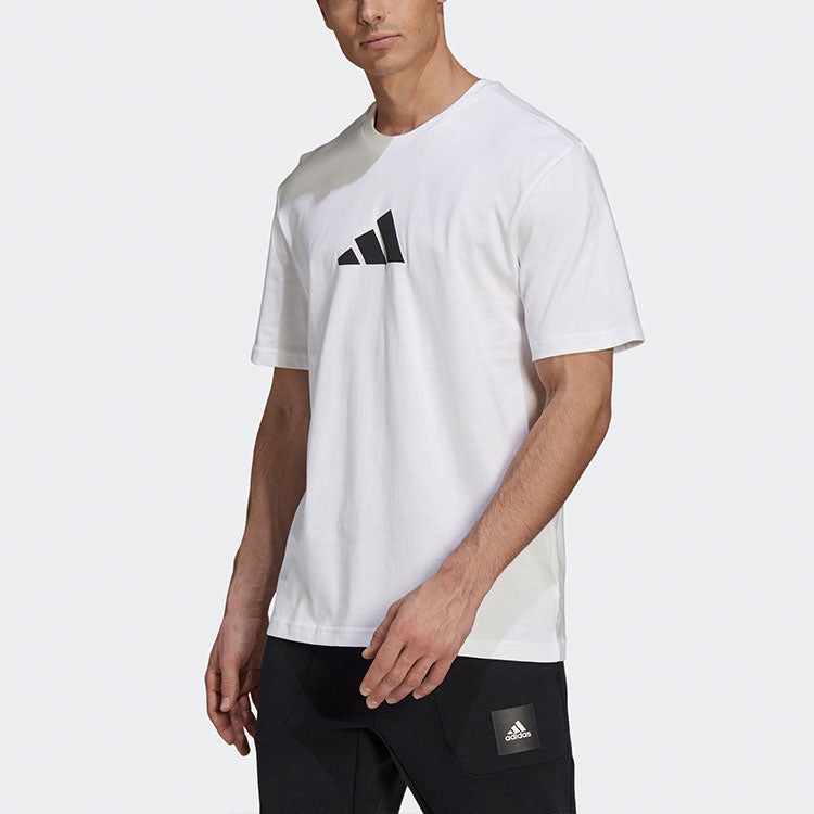 adidas Camo Loose Tee Back Printing Sports Short Sleeve White GQ8305 - 2