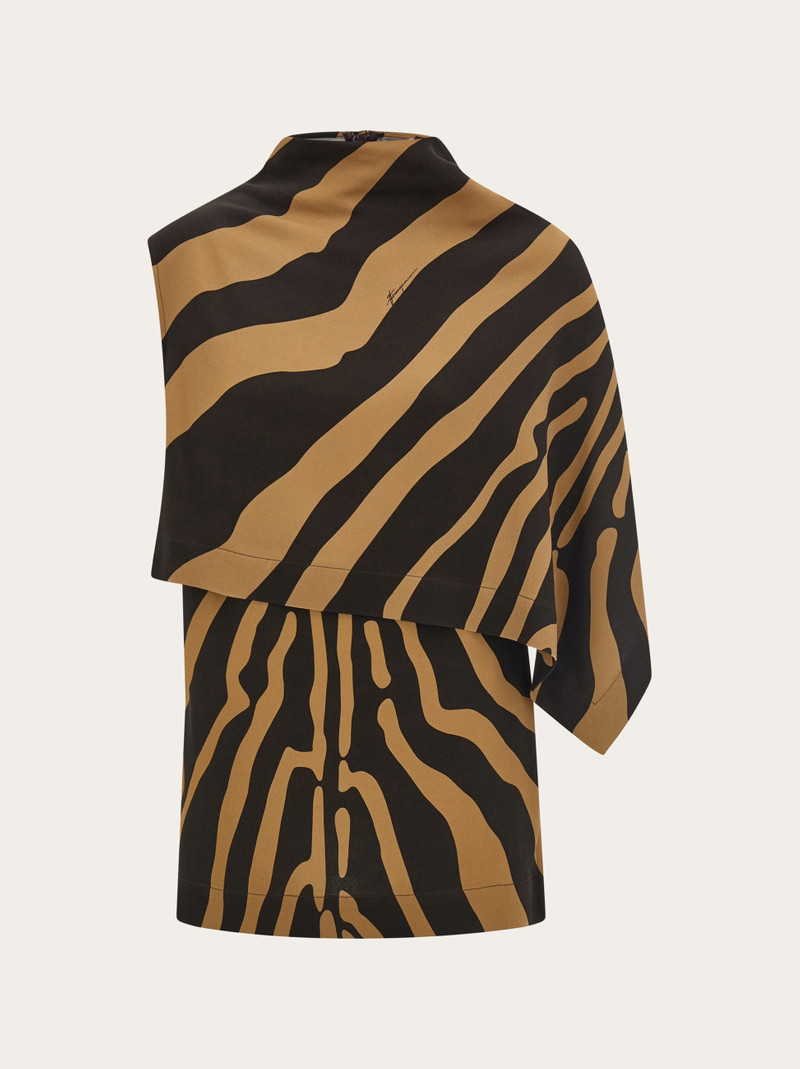 Sleeveless animal print top 1