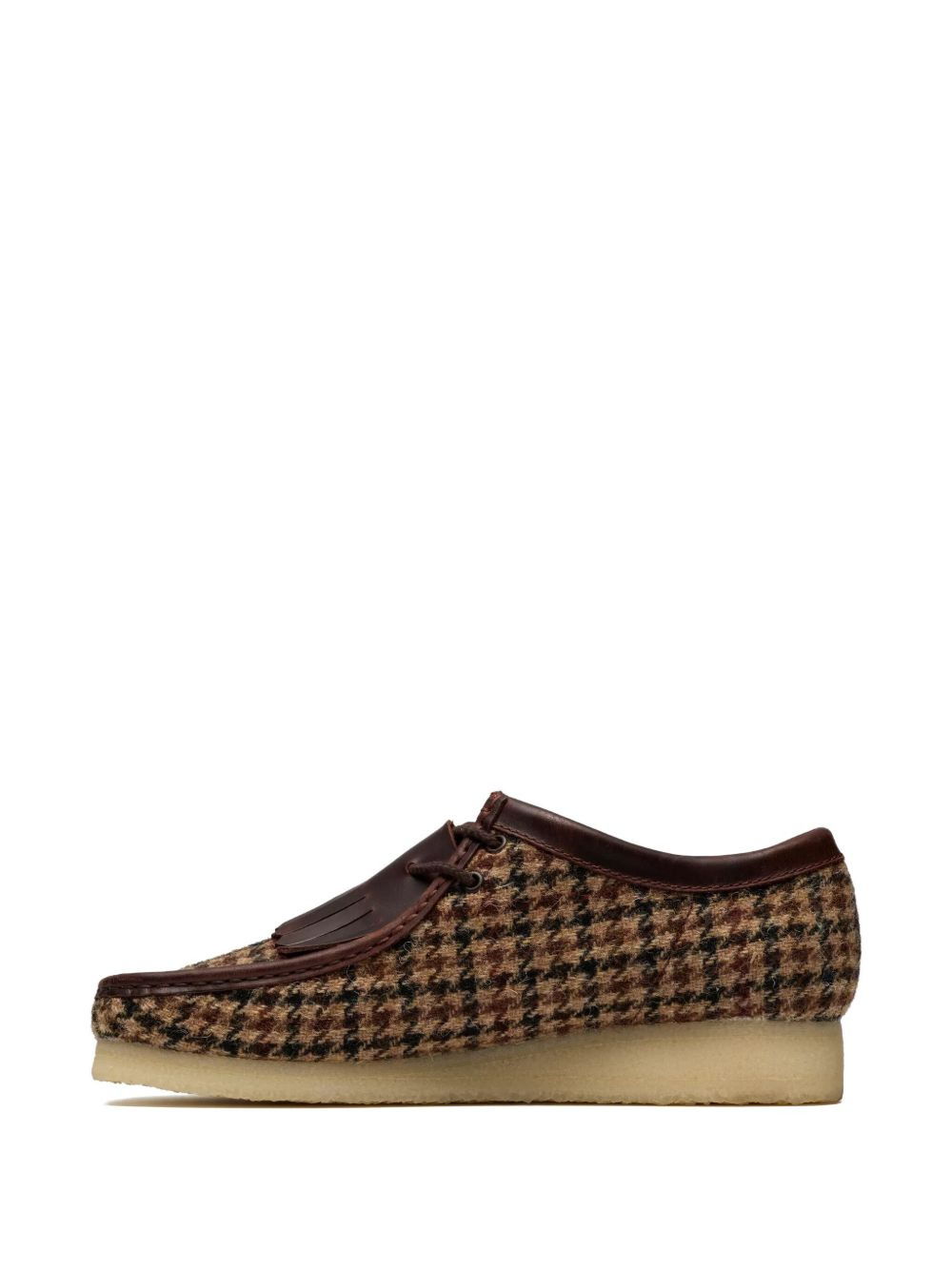 tweed-pattern fringe boots - 3