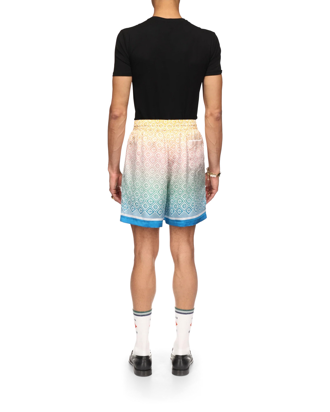 Gradient Monogram Silk Shorts - 4