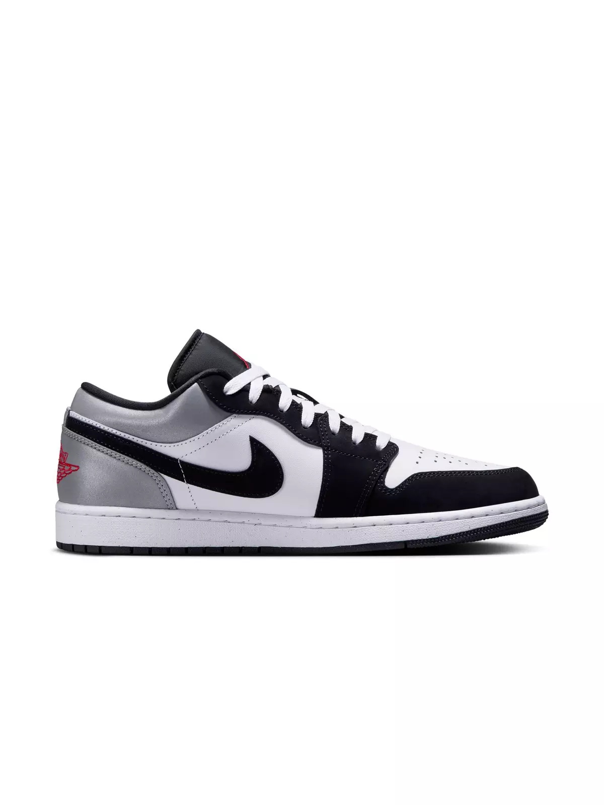 1 Low SE "White/Fire Red/Black/Matte Silver" Men's Shoe - 2