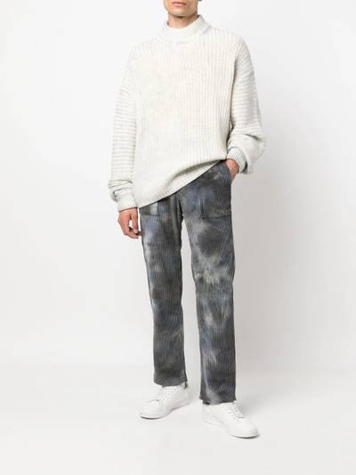 Missoni tie dye-print corduroy trousers outlook