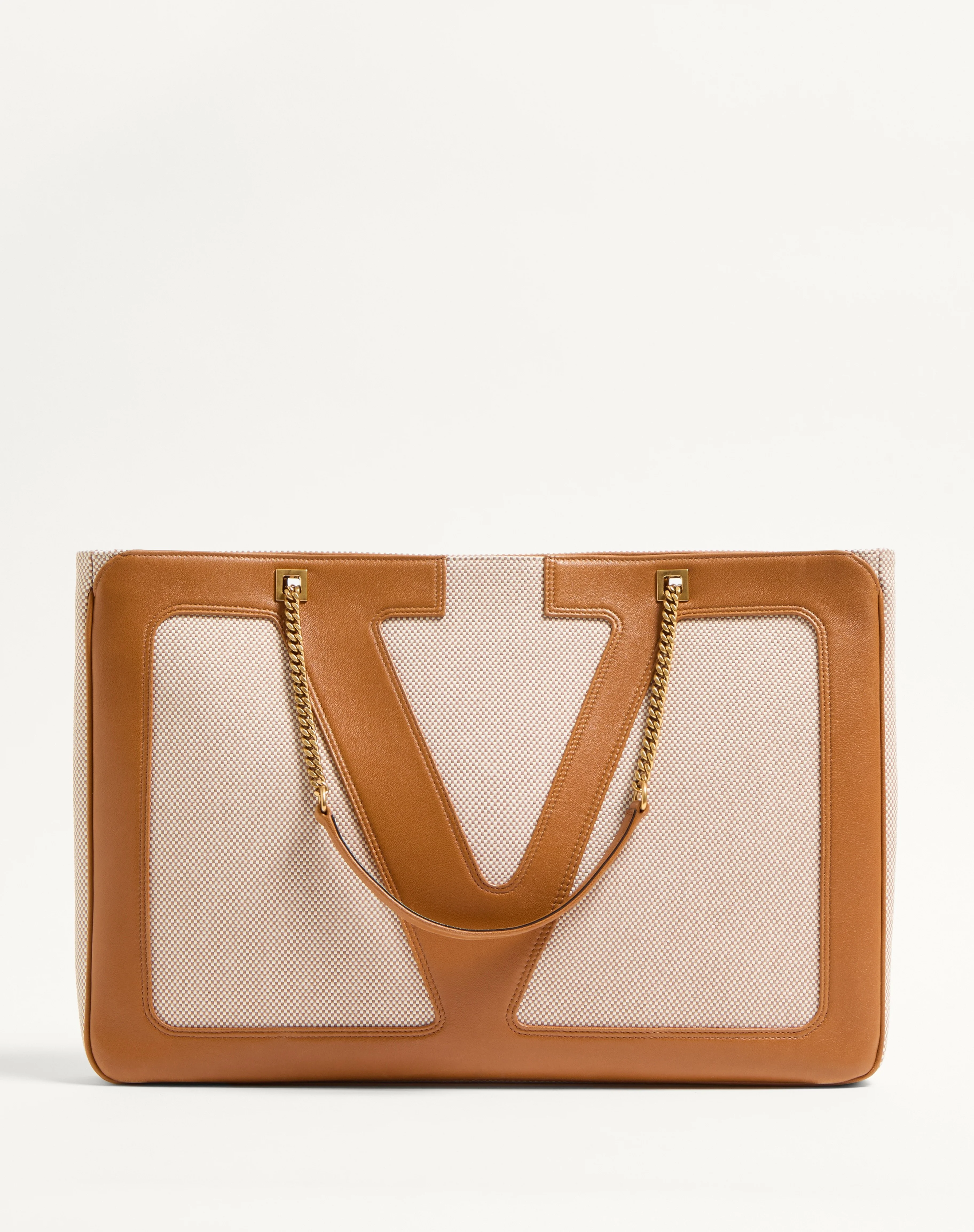VALENTINO GARAVANI VIVA SUPERSTAR LARGE CANVAS SHOPPING BAG - 1