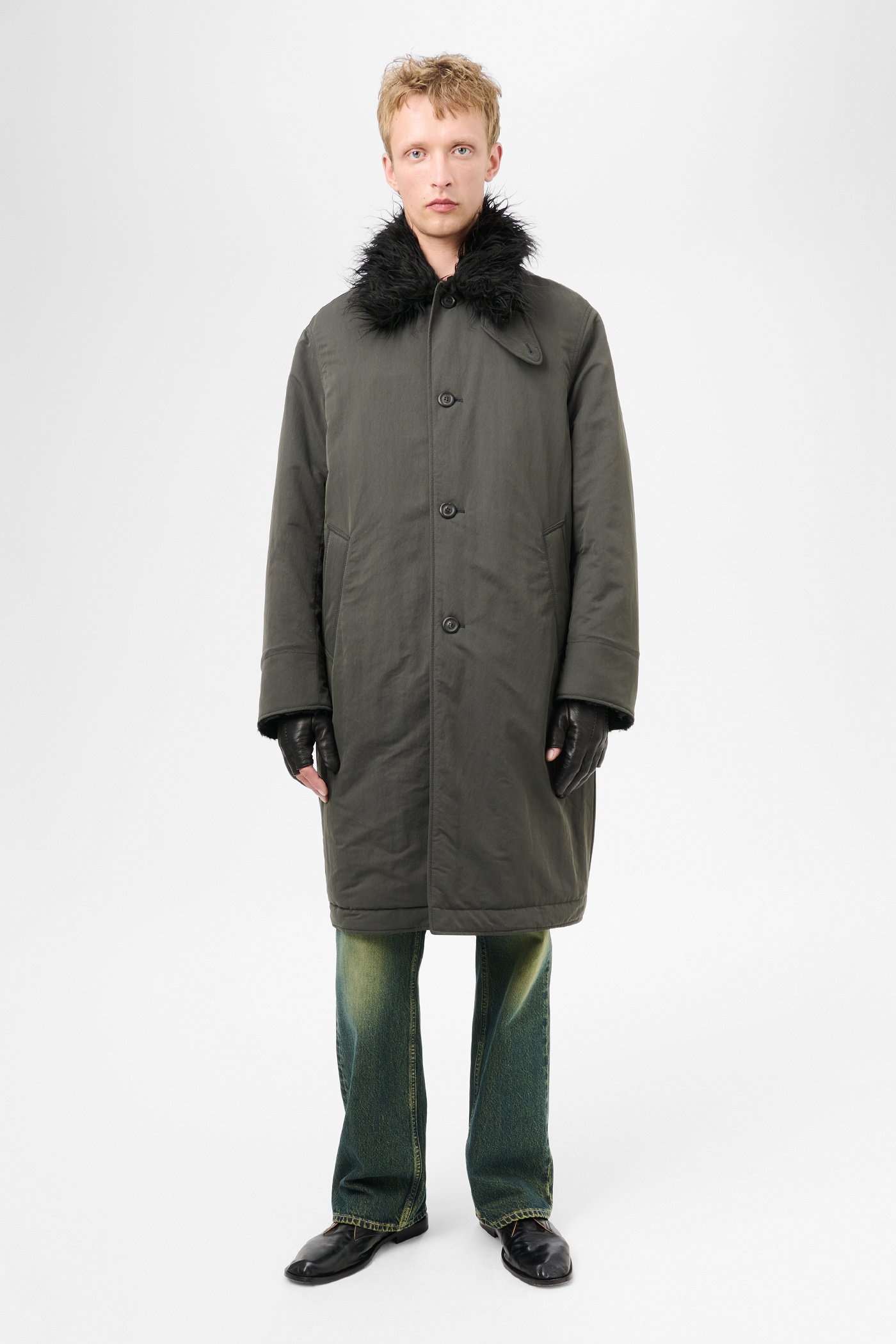 Polar Coat Vapor Charcoal Peached Nylon - 3