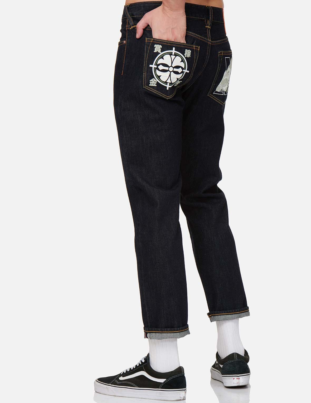 GODHEAD DARUMA AND KAMON SLIM STRAIGHT FIT JEANS #2010 - 15
