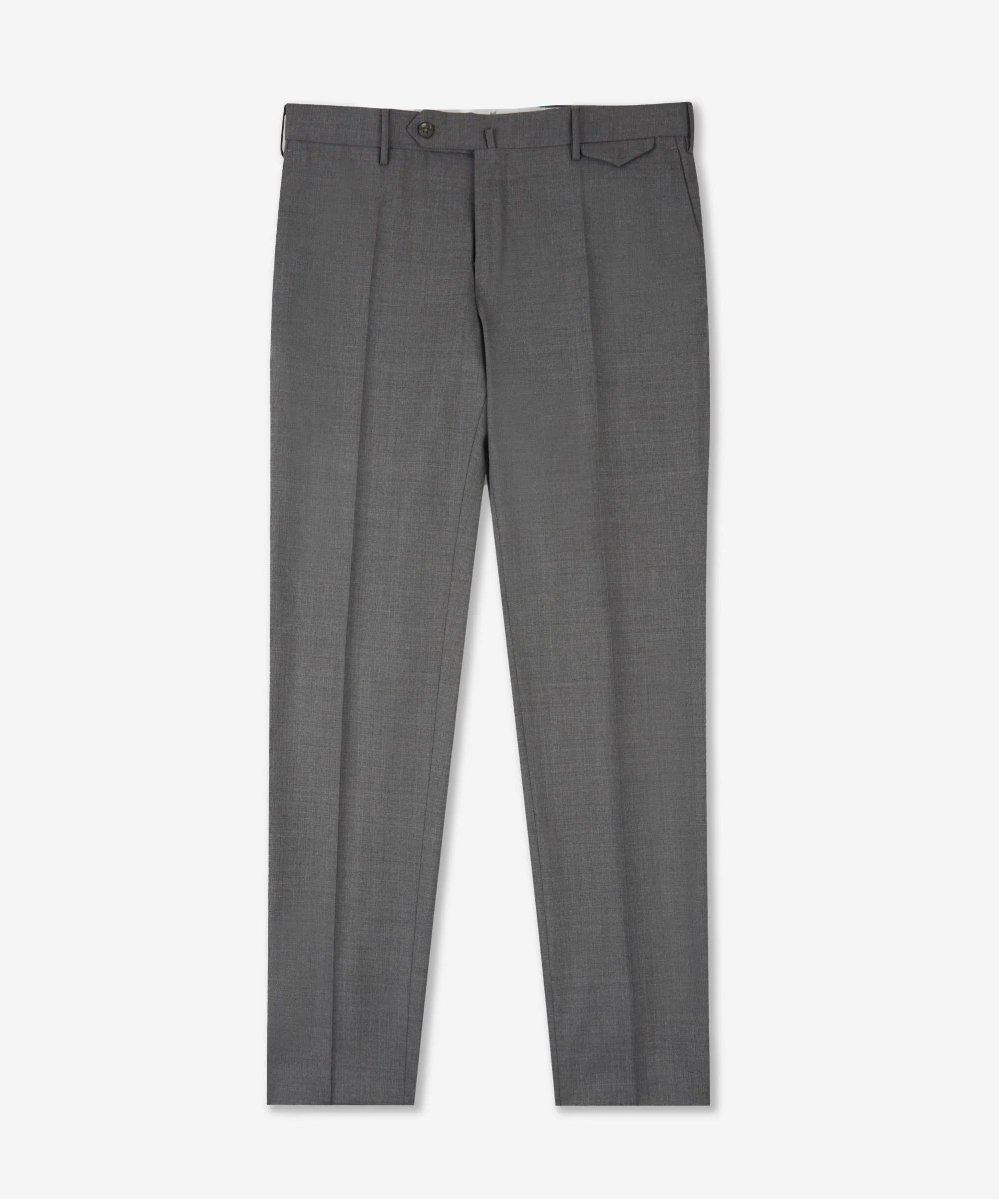 Slim-fit certified tropical wool trousers - 1