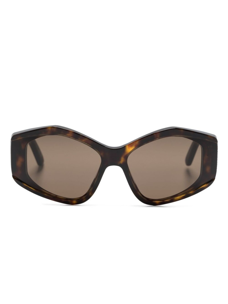logo-print cat eye-frame sunglasses 1