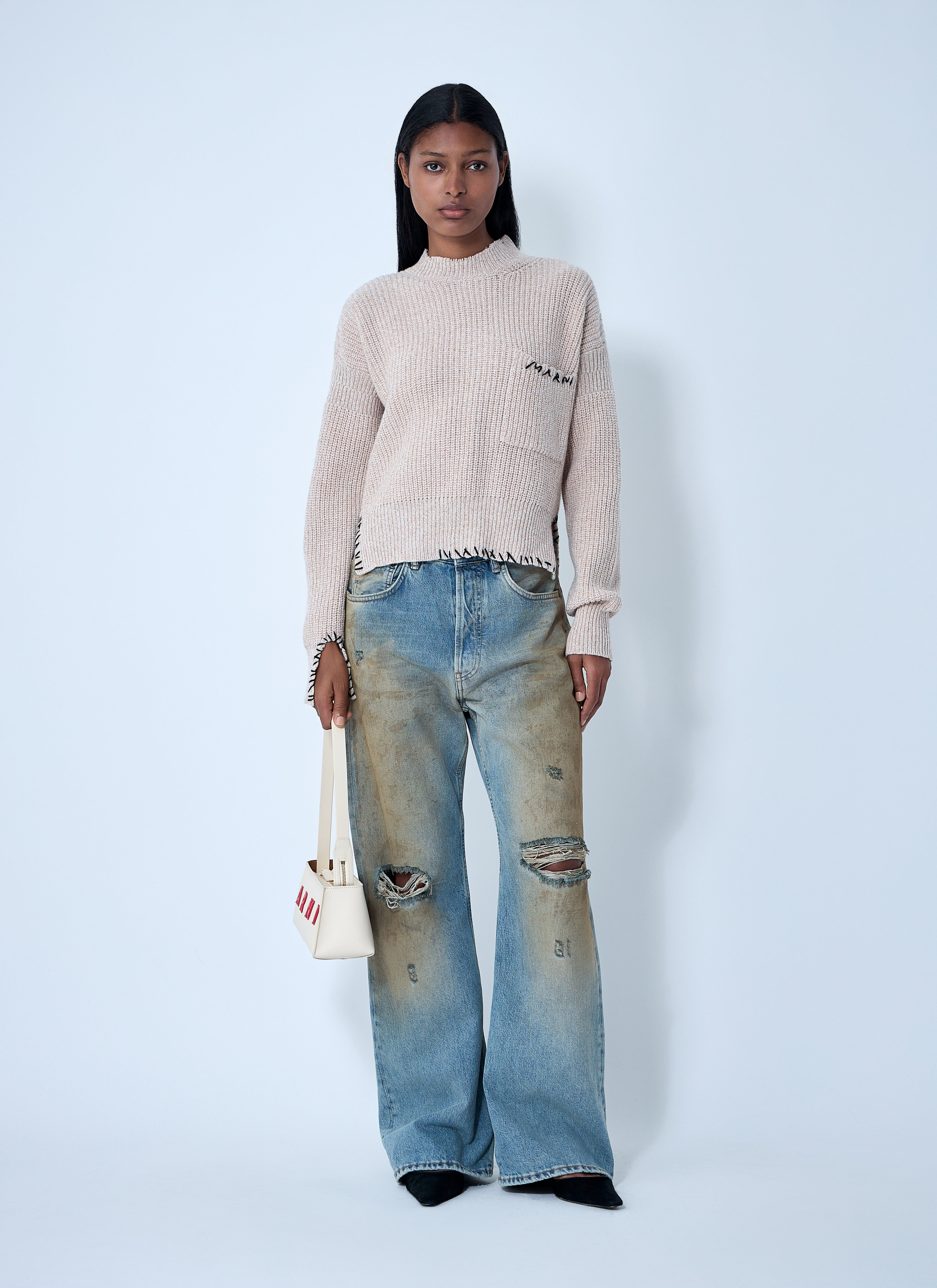 Marni Women Logo Embroidery Sweater - 2