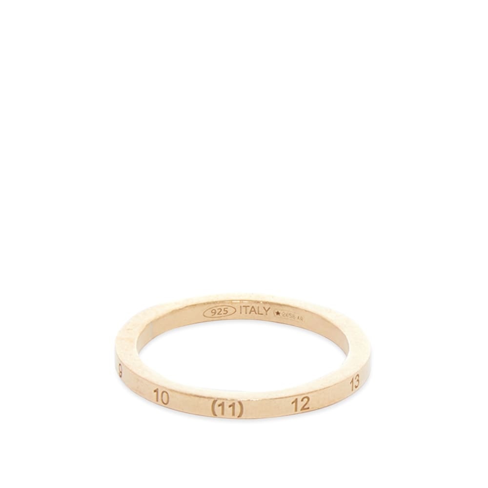 Maison Margiela Embossed Number Logo Slim Band Ring - 1