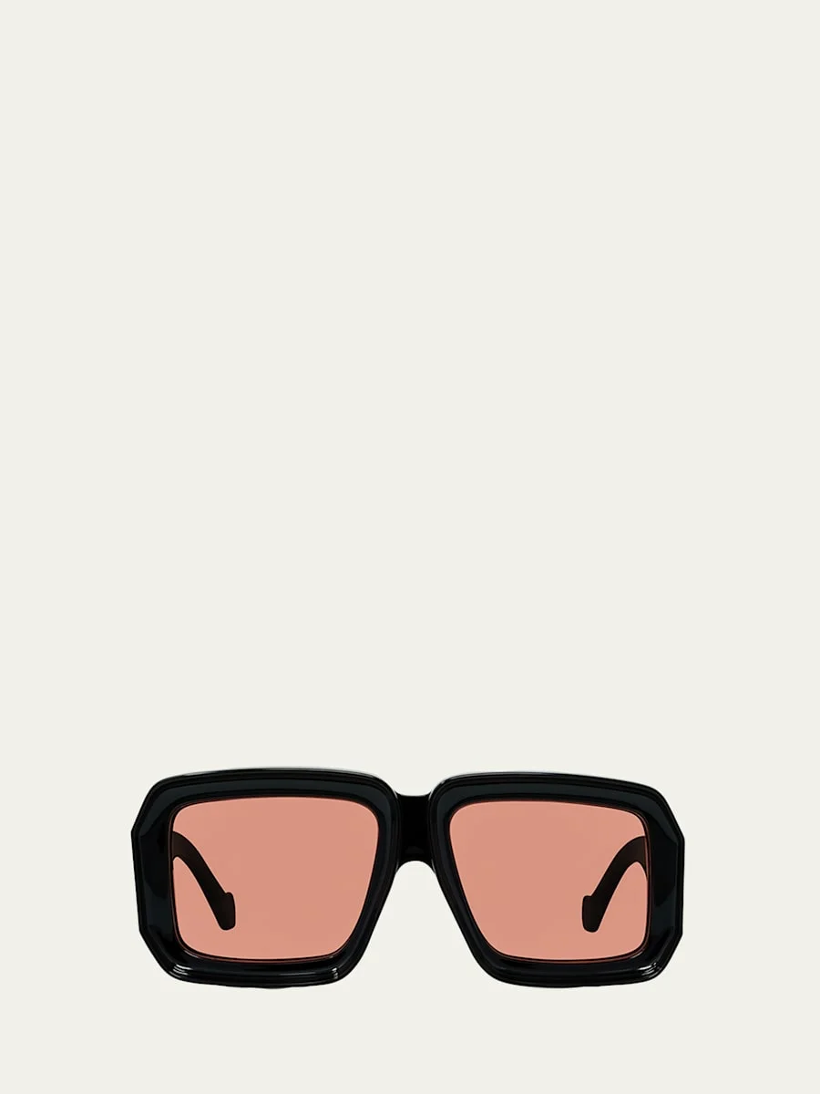 Oversized Square Monochromatic Sunglasses - 1