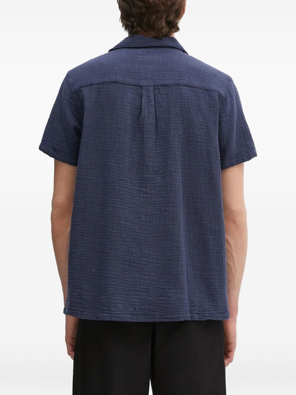 revere-collar pocket shirt - 4