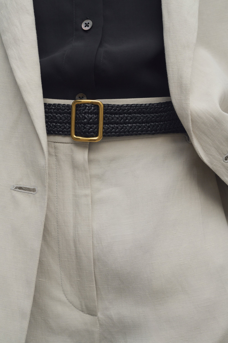 The Row Ava Belt in Raffia outlook