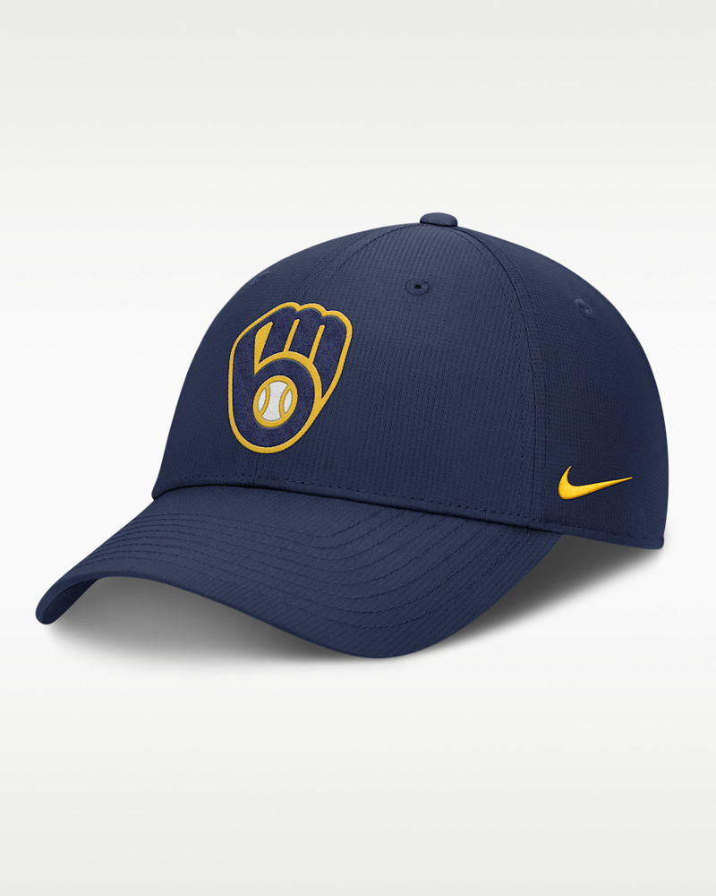 Milwaukee Brewers Club Men's Nike Dri-FIT MLB Adjustable Hat 1