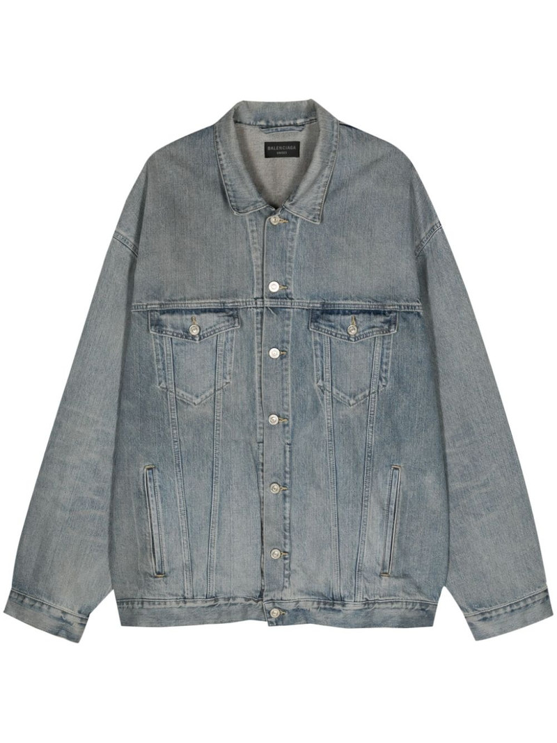 logo-print cotton jacket 1