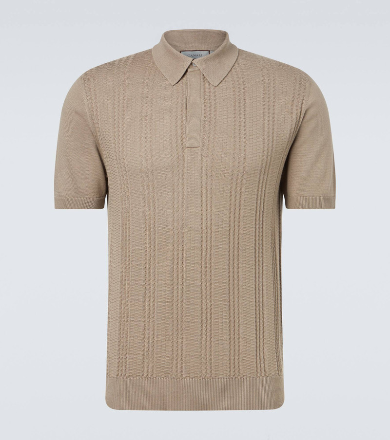 Cotton-blend polo shirt 1