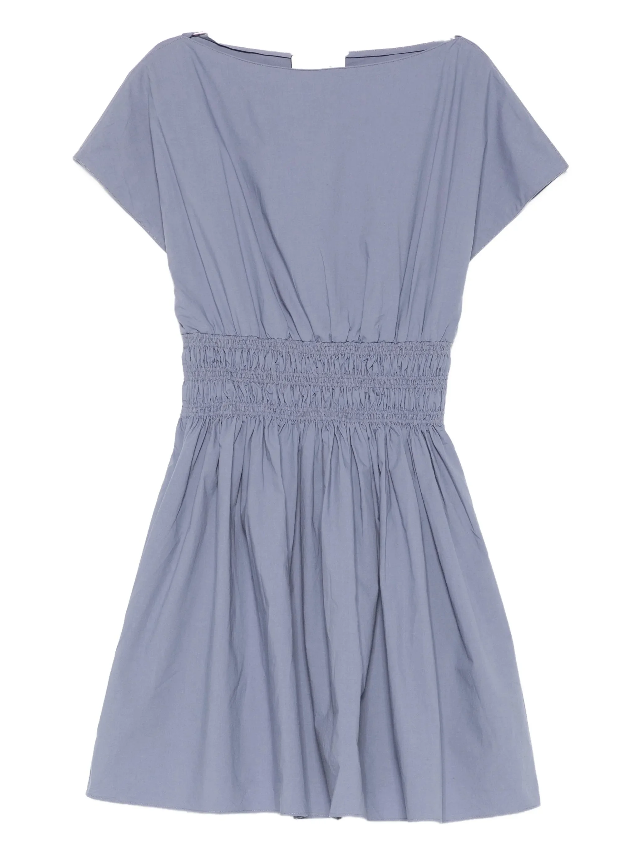 shirred waist mini dress - 1