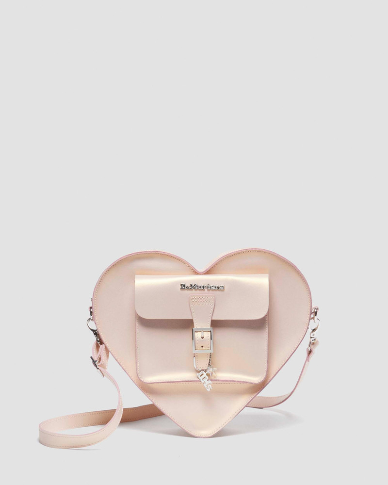 Heart Bag Metallic Shift Leather Backpack 1