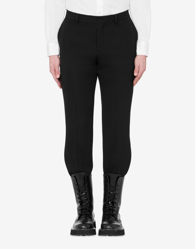 Moschino GRAIN DE POUDRE WOOL TROUSERS outlook