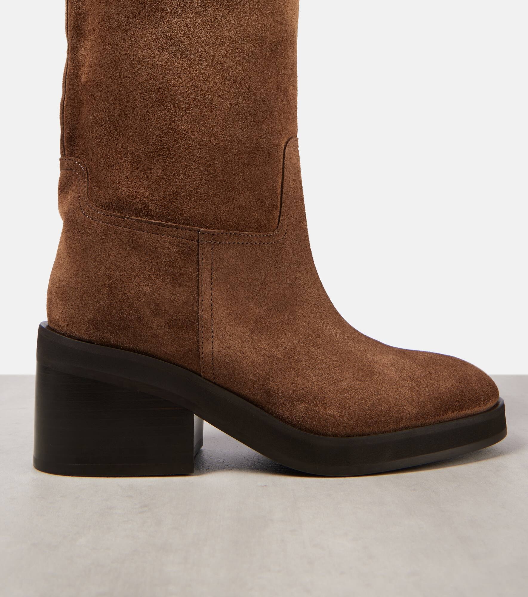 Yasmin suede knee-high boots - 5