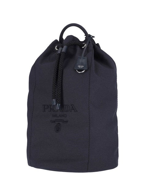 Prada Men Logo Bucket Bag - 2