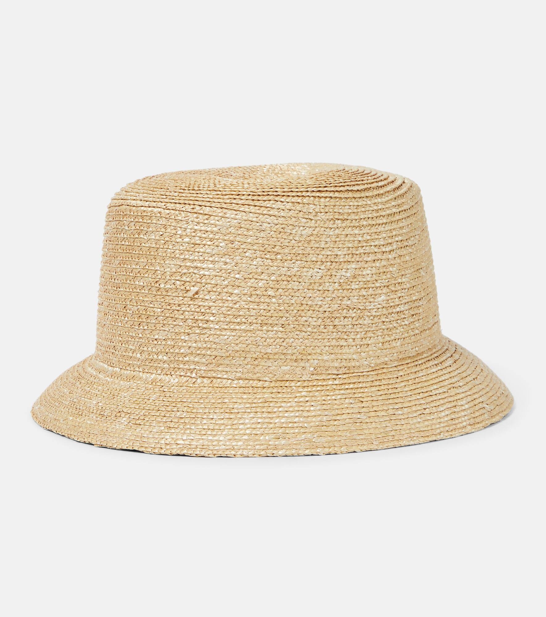 Logo straw bucket hat - 4