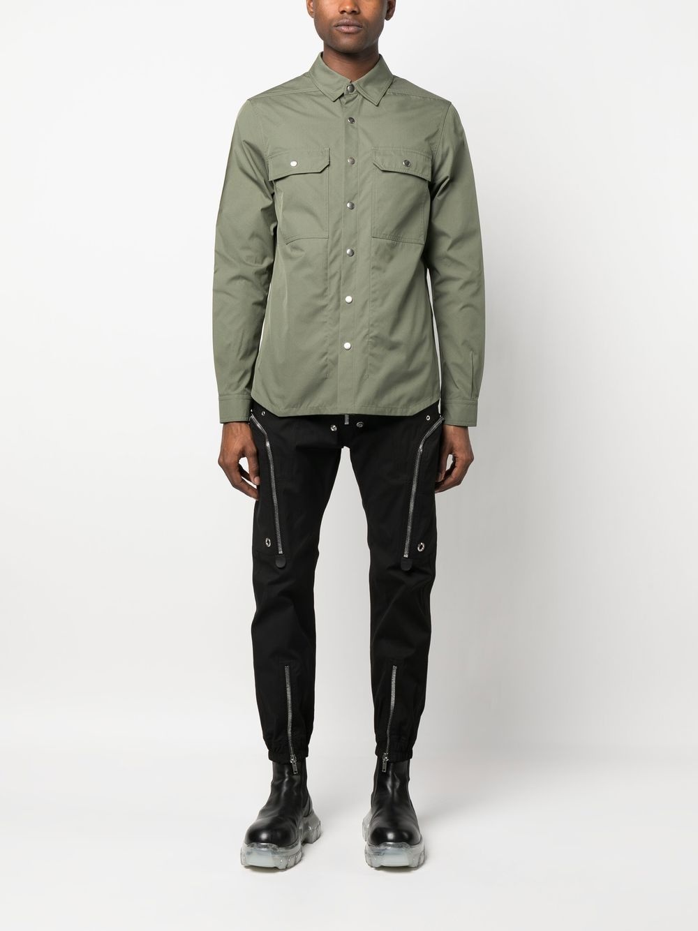 cotton shirt jacket - 2
