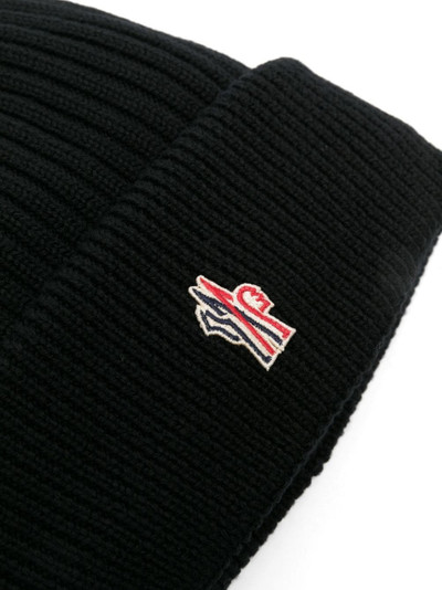 Moncler Grenoble logo-embroidered padded wool beanie outlook