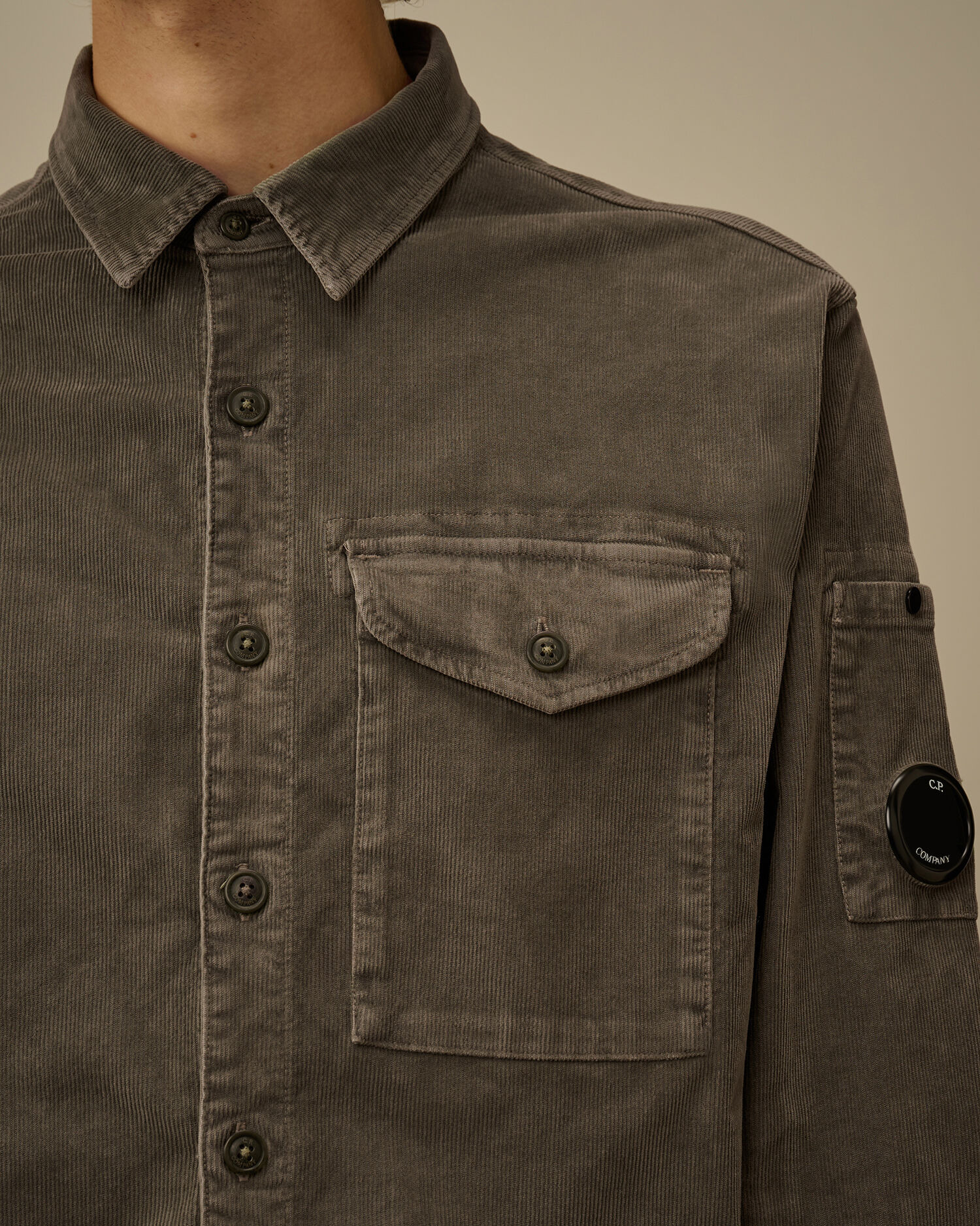 Corduroy Lens Longsleeve Button Shirt - 5