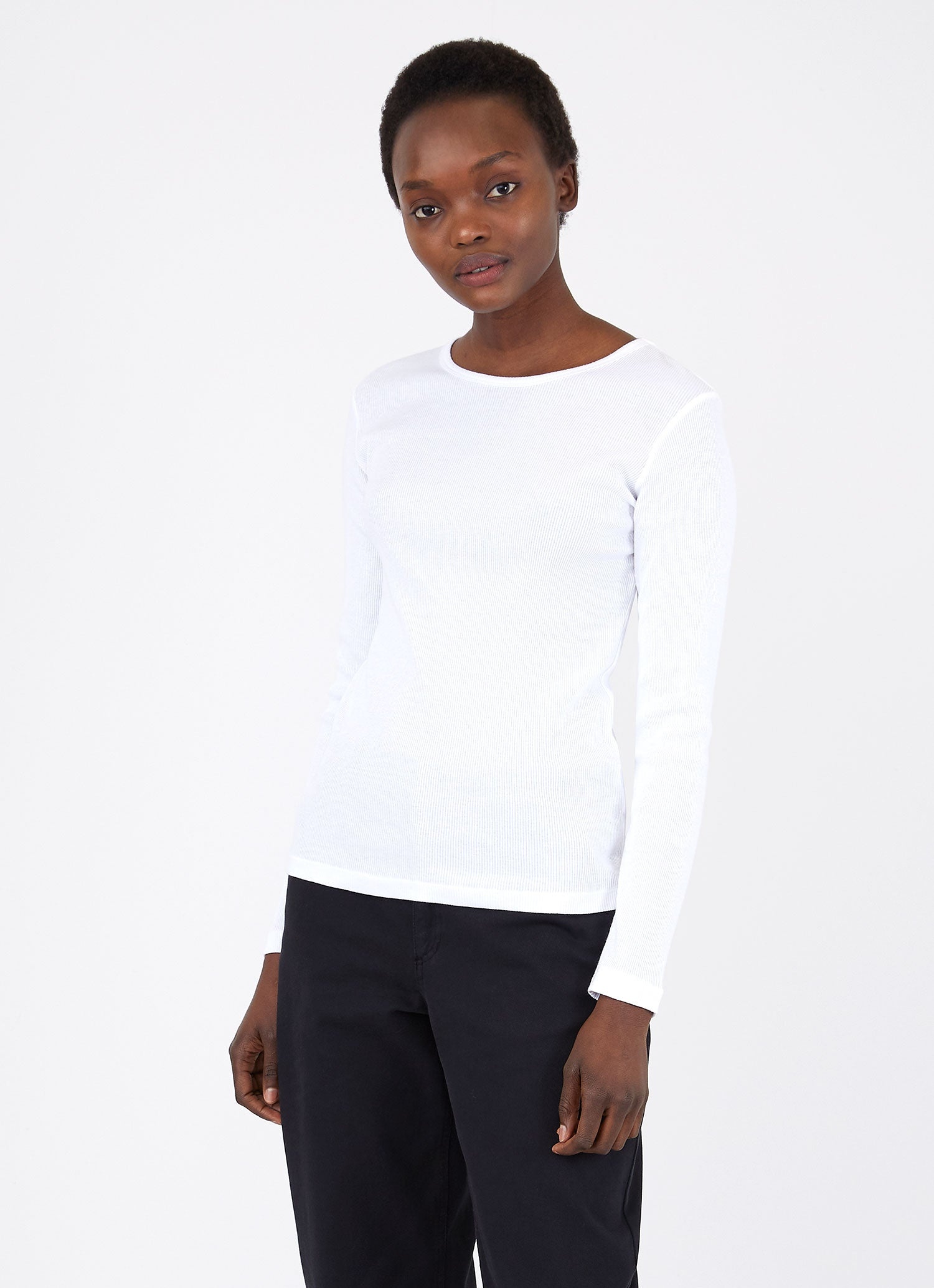 Rib Long Sleeve T‑shirt - 2
