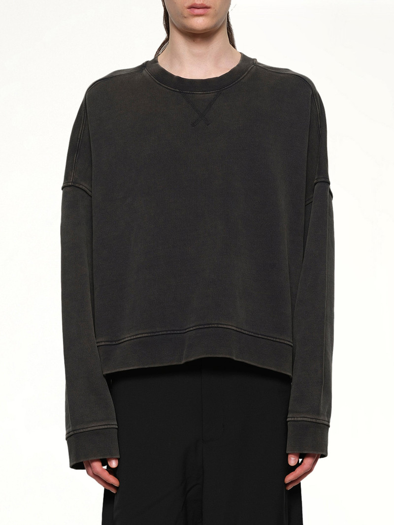 entire studios Box Crewneck in Washed Black outlook