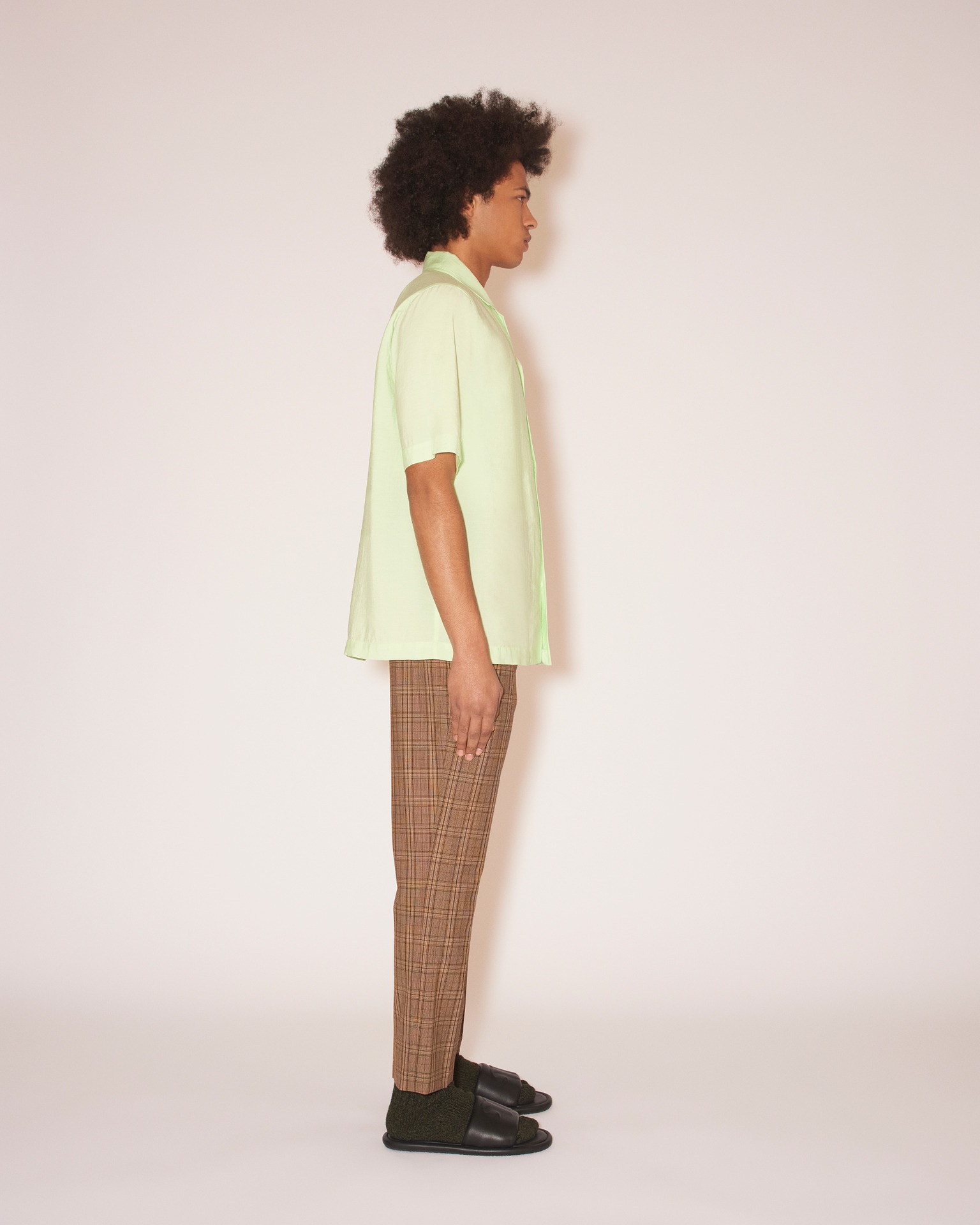 BODIL - Pongee shirt - Jade - 3