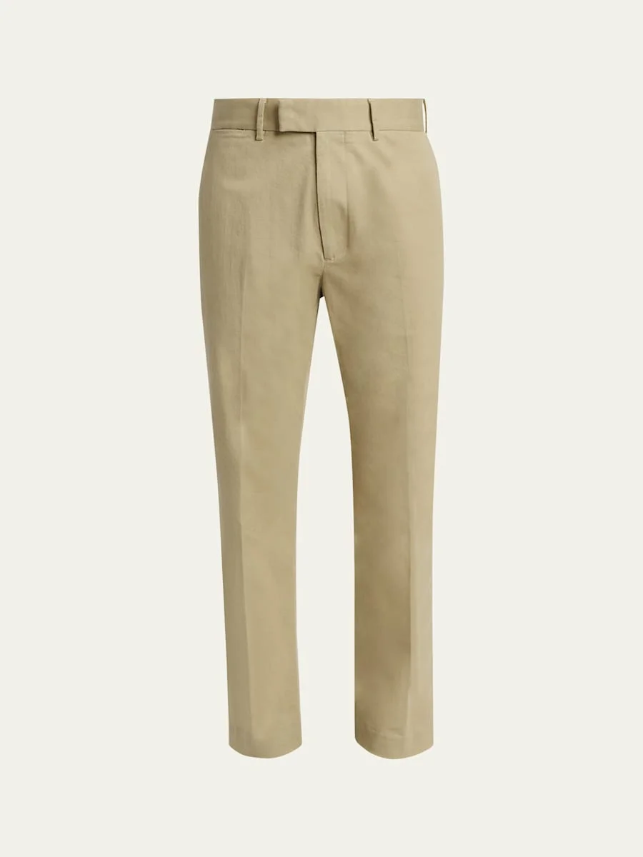 Men's Comfort Stretch Flat-Front Trousers - 1