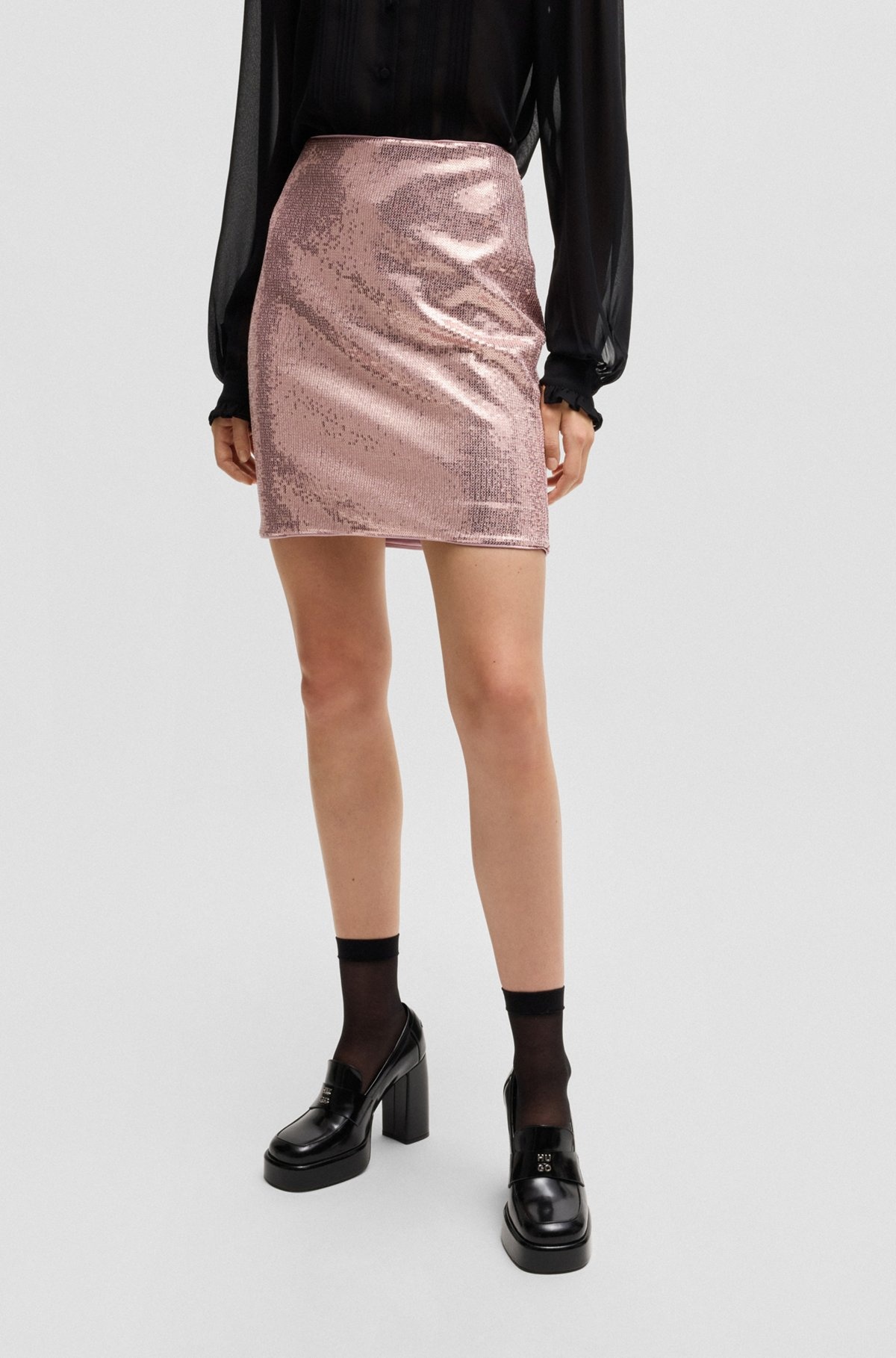 SEQUINED MINI SKIRT - 2