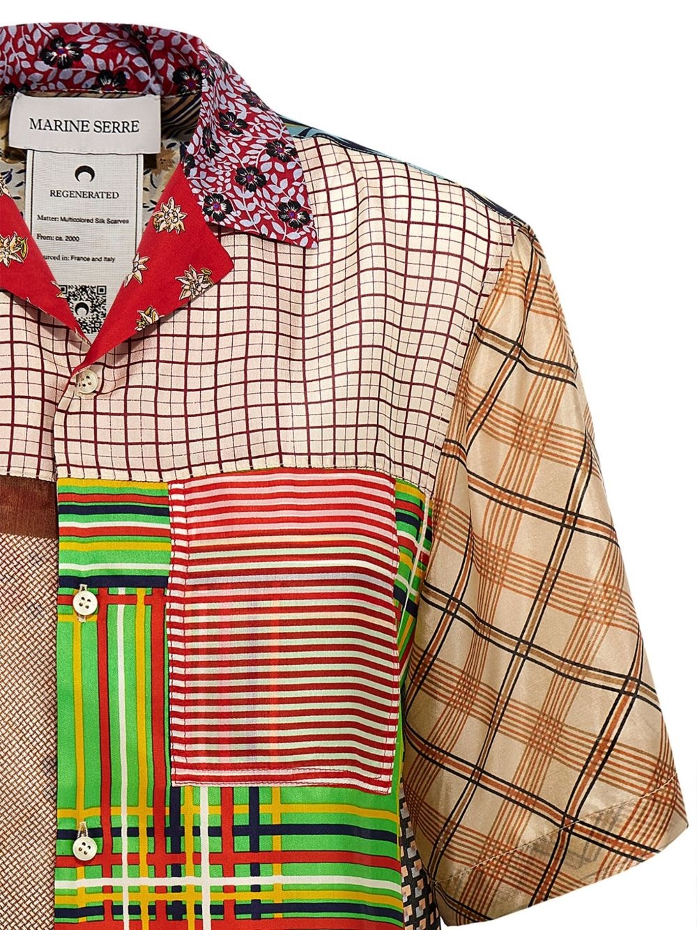 mix-print shirt - 3