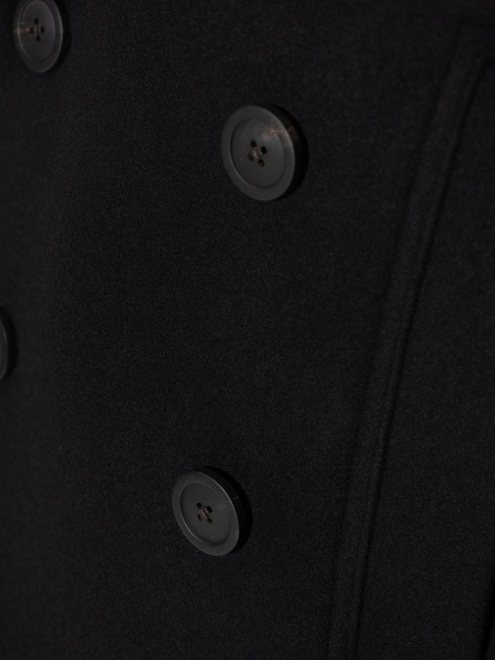 double-breasted wool coat - 4