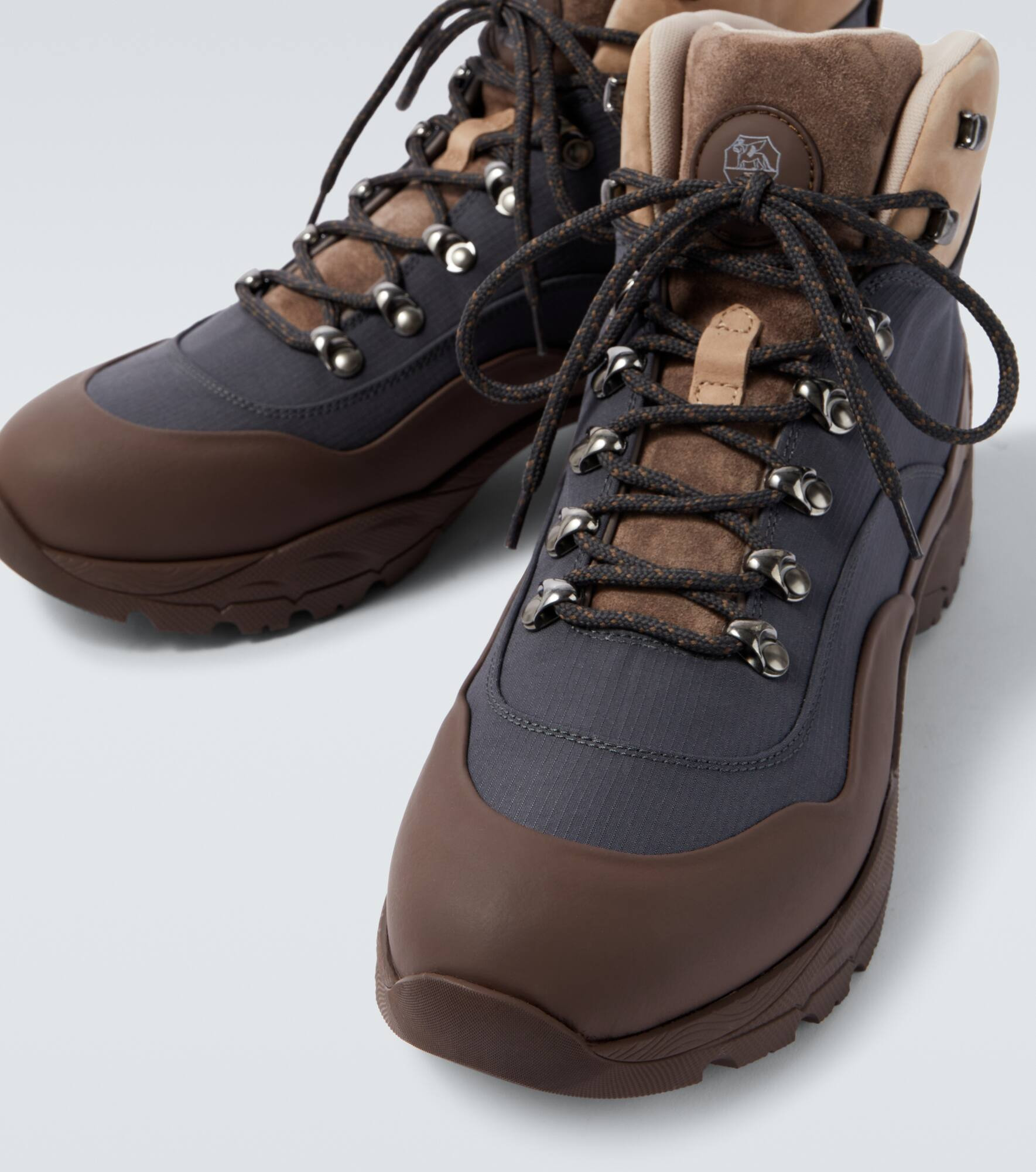 Leather-trimmed ankle boots - 3