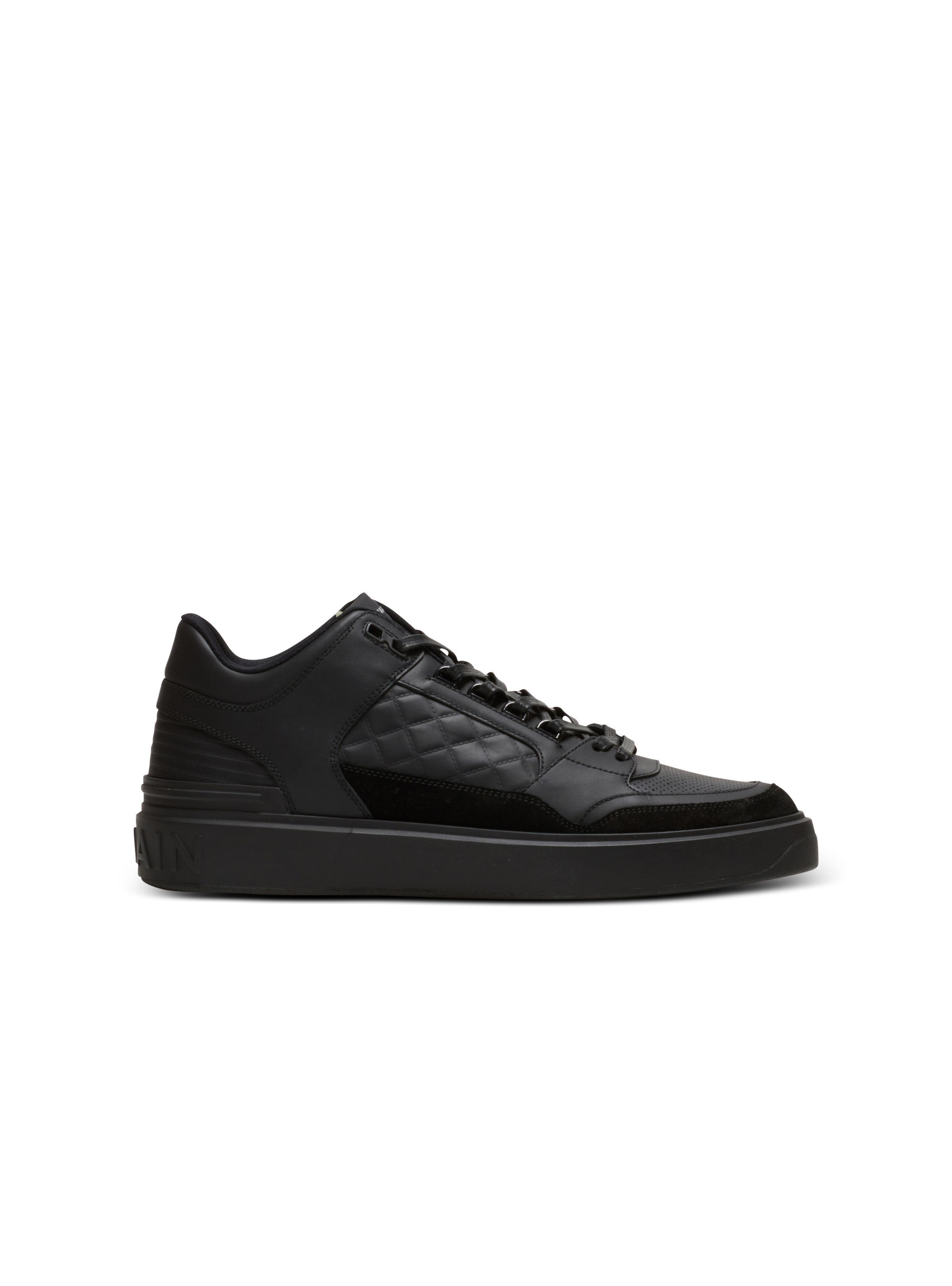 B-Court mid-top leather trainers - 1