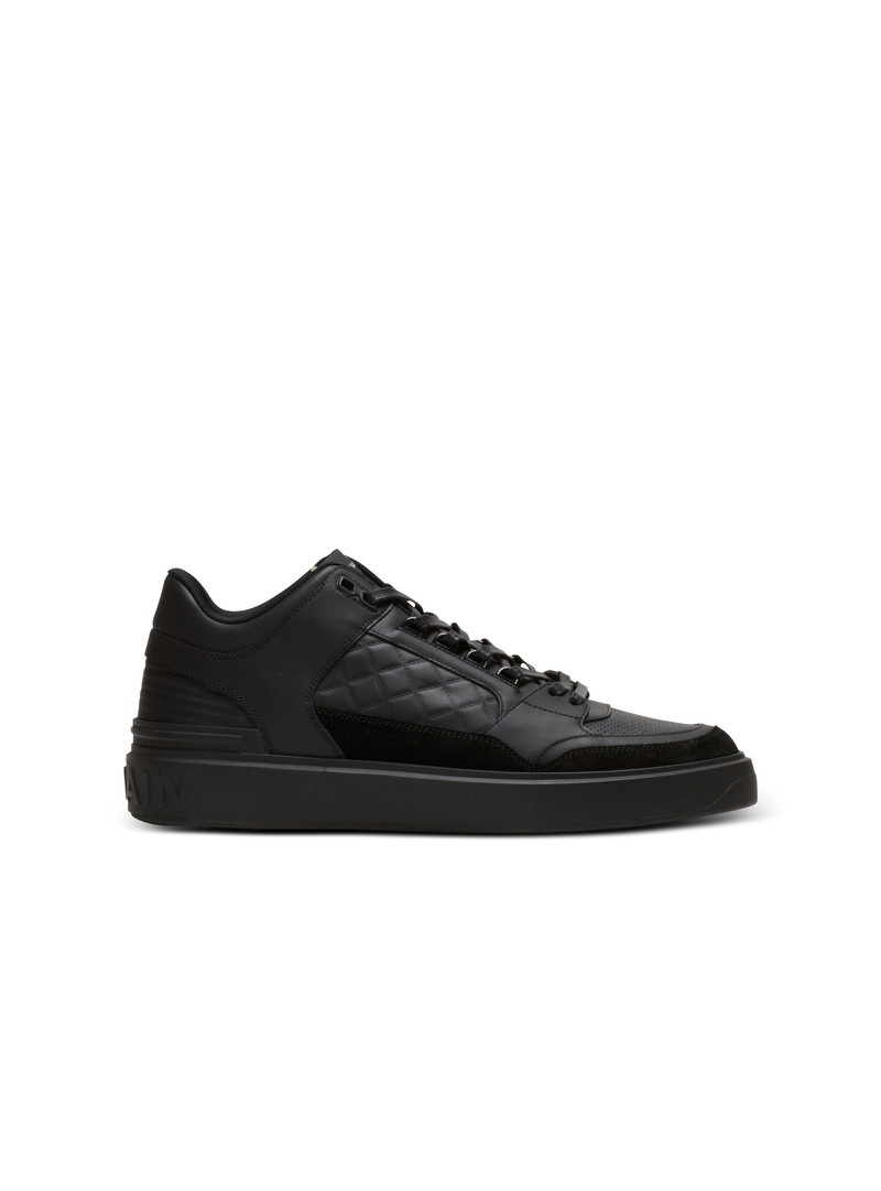 B-Court mid-top leather trainers 1